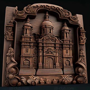 3D model Puebla in Mexico (STL)